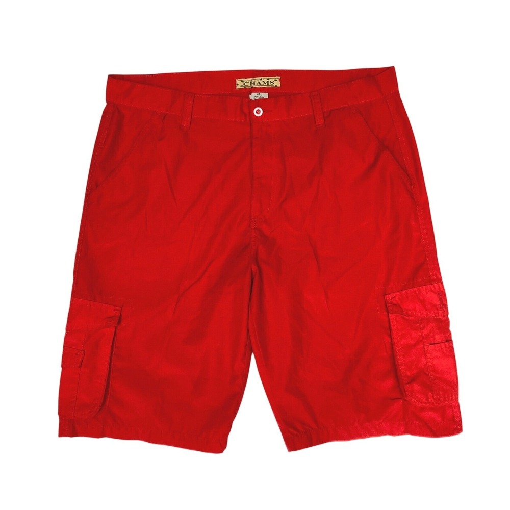 Chams Hip Hop Cargo Parachute Canvas Streetwear Long Shorts Men 42 42x13 Vtg‎